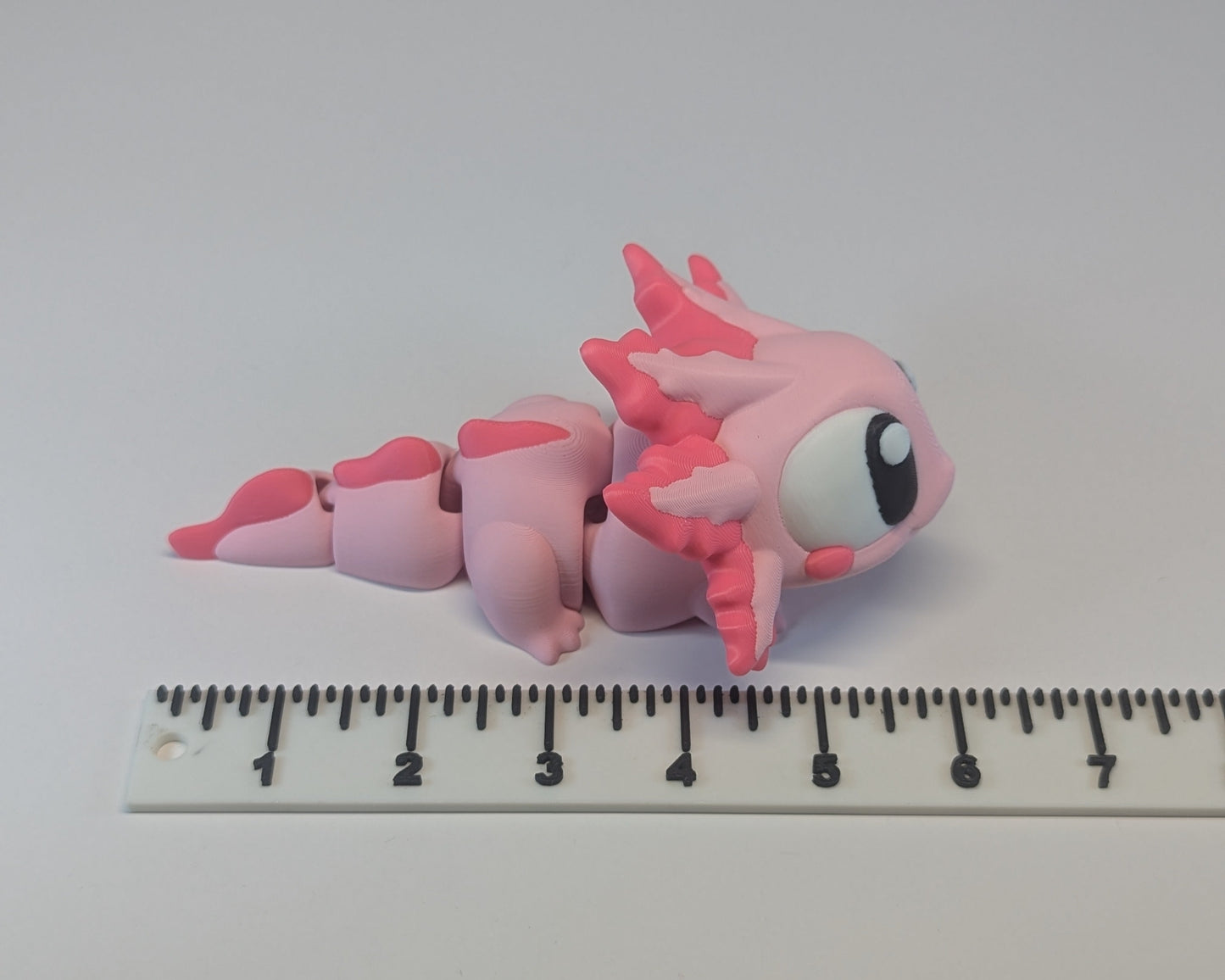 Length of Axolotl Signature Creature with Ruler