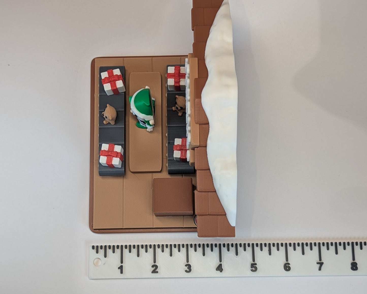 Santa's Workshop with Elf Side Depth View