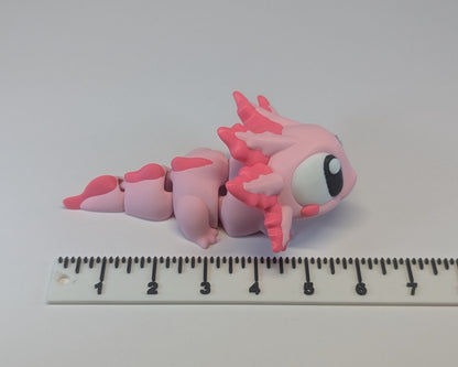 Length of Axolotl Signature Creature with Ruler