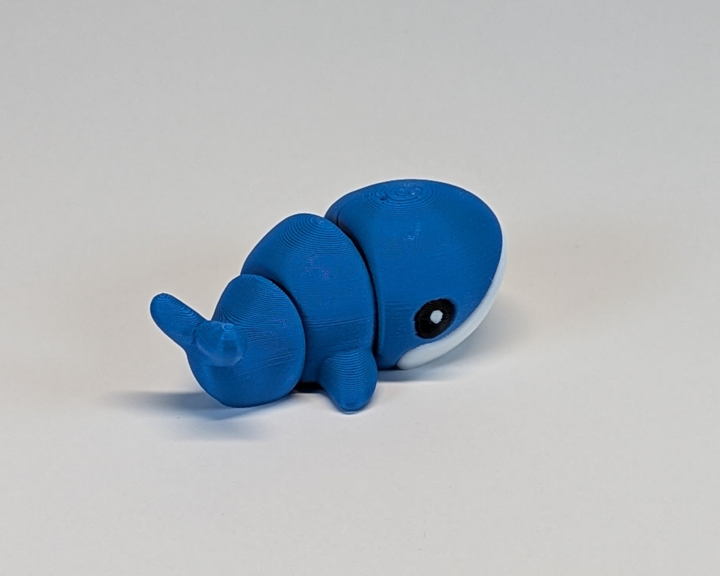 Blue Whale -  Jiggle Pet - Side View