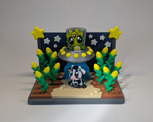 Cosmic Cow Abduction Tiny Habitat