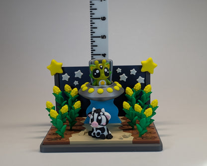 Cosmic Cow Abduction Tiny Habitat Height View