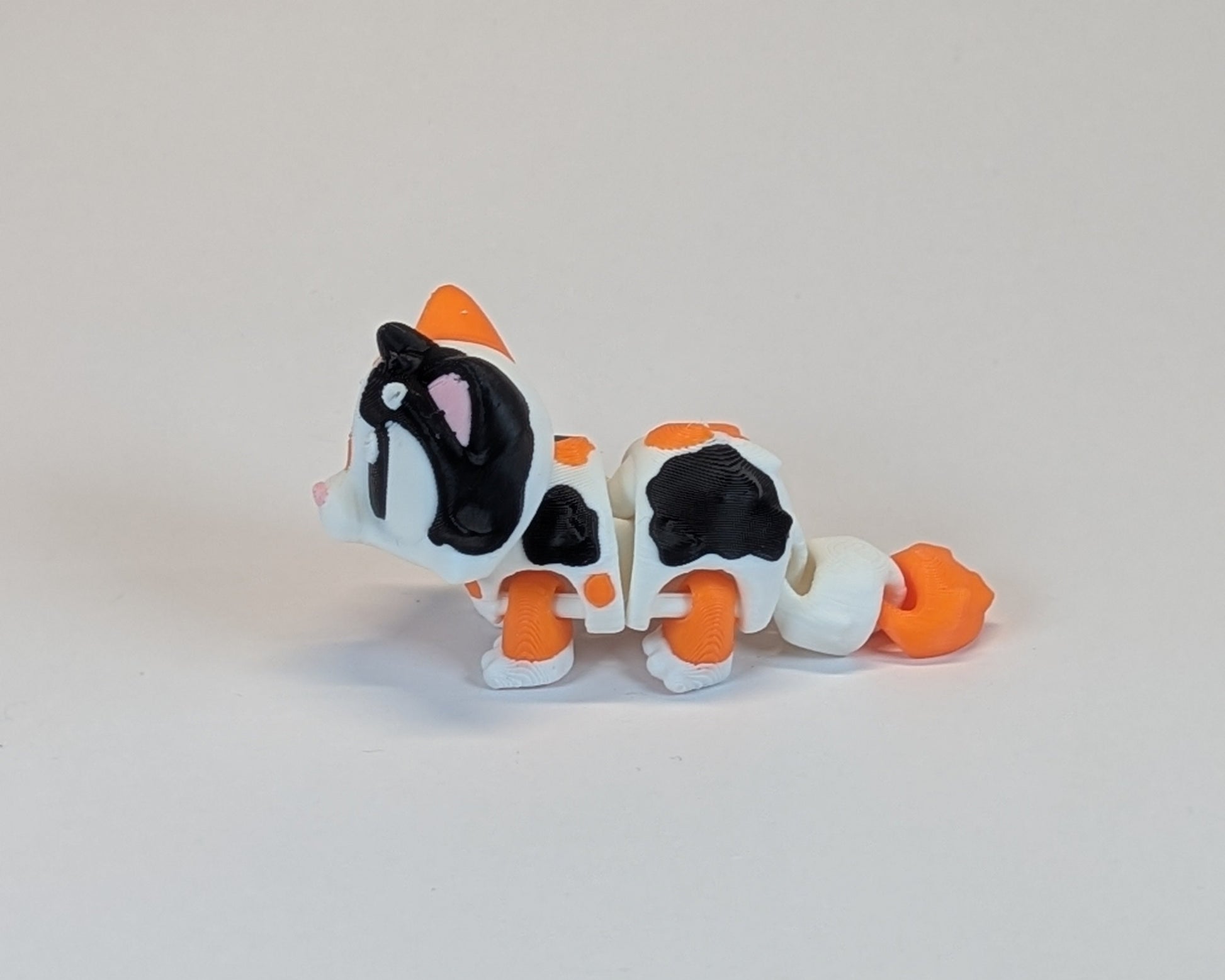 Calico Cat Cute Critter facing left 
