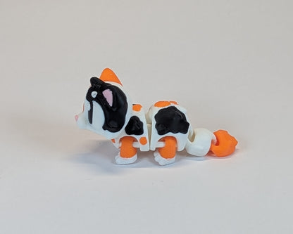 Calico Cat Cute Critter facing left 