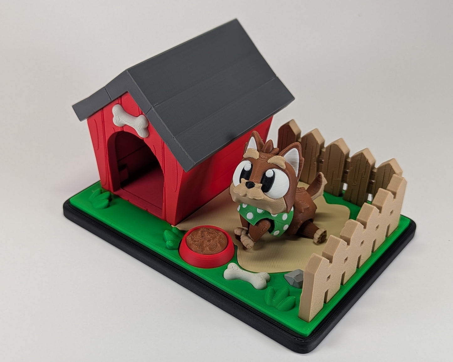 Doghouse Tiny Habitat with Yorkshire Terrier Angled View 2