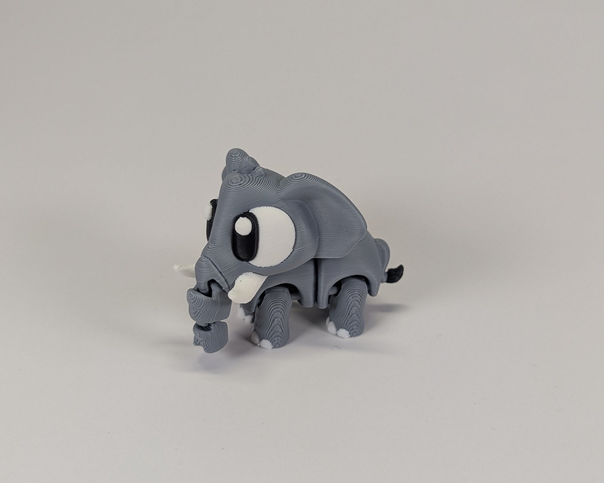 Elephant Cute Critter Standing Looking Left