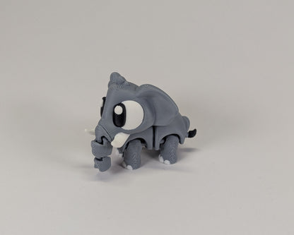 Elephant Cute Critter Standing Looking Left