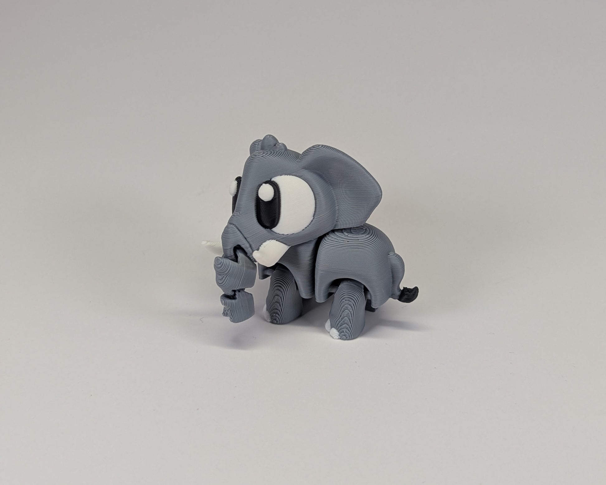 Elephant Cute Critter With Turned Head