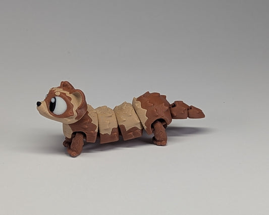 Ferret Cute Critter Left Side Standing View