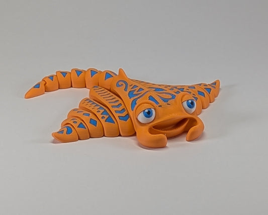 Flexi Manta Ray Tribal Tattooed