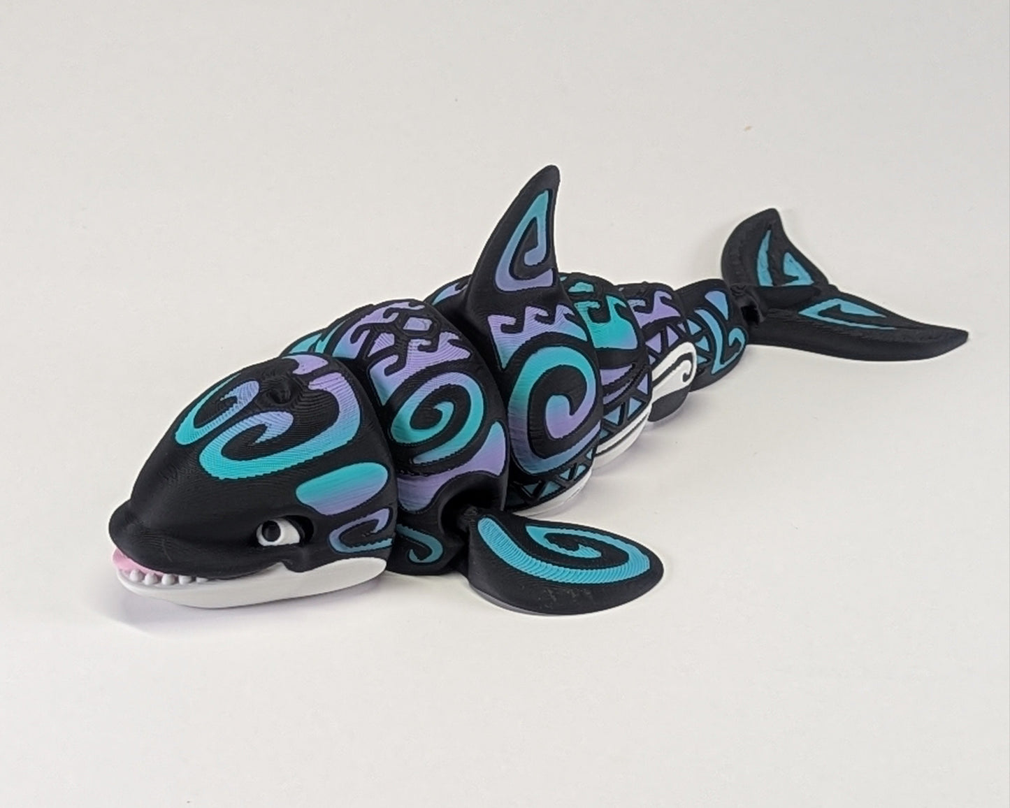 Flexi Tribal Tattooed Orca laying down