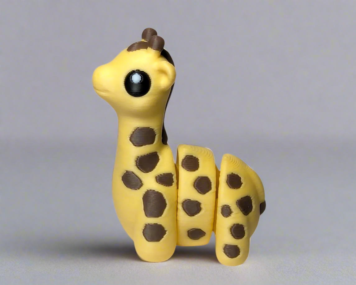 Giraffe Jiggle Pet Mini Flexi Animal Facing Left