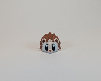 Small hedgehog cute critter on a white background