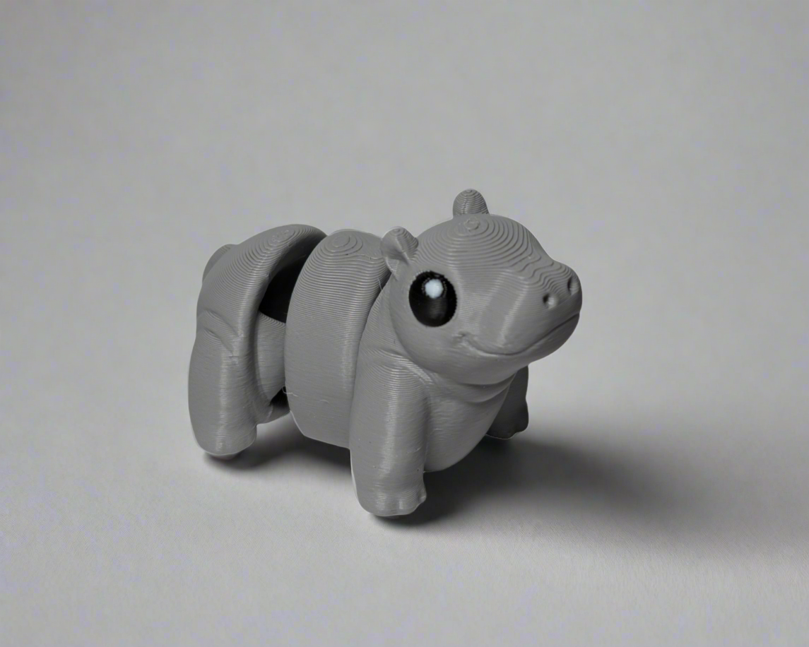 Hippo Jiggle Pet Mini Flexi Animal Facing Right