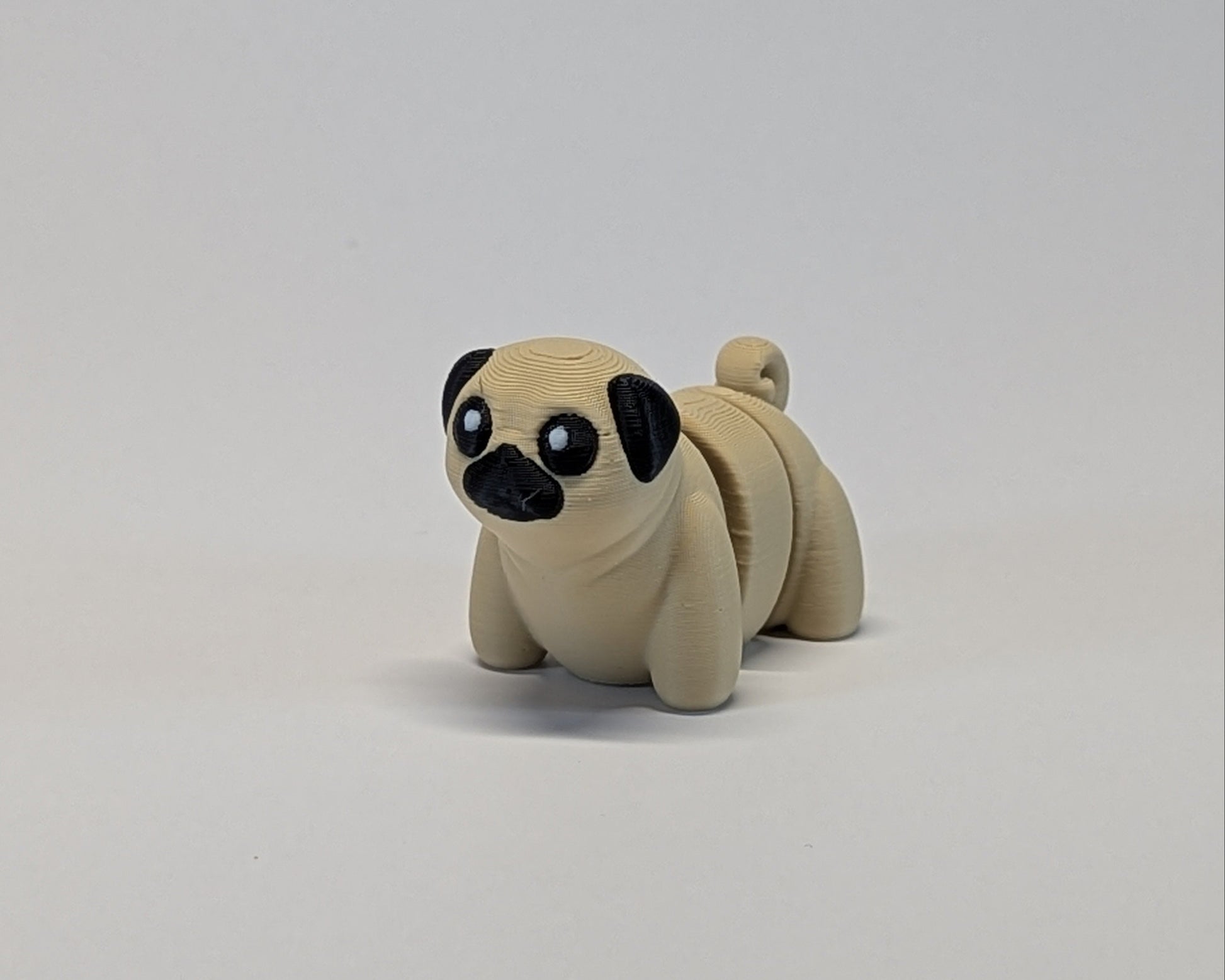Jiggle Pet Pug Front Three Quarters Left View