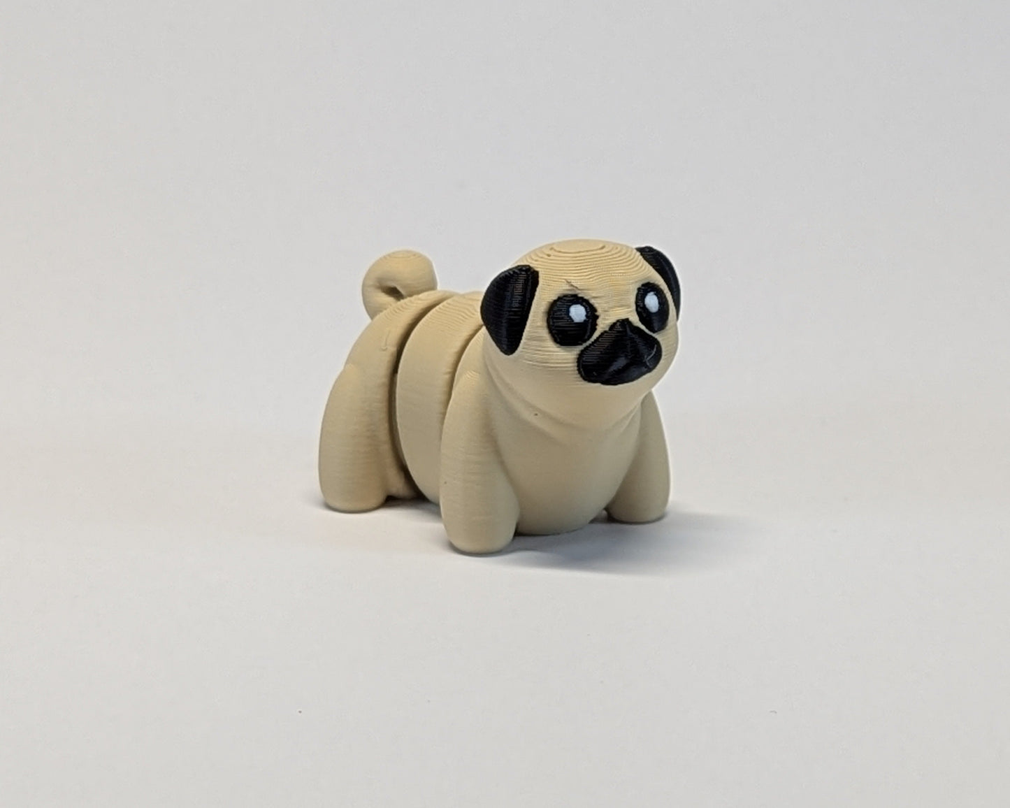Jiggle Pet Pug Front Three Quarters View