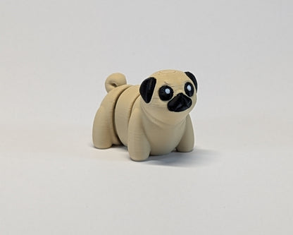 Jiggle Pet Pug Front Three Quarters View