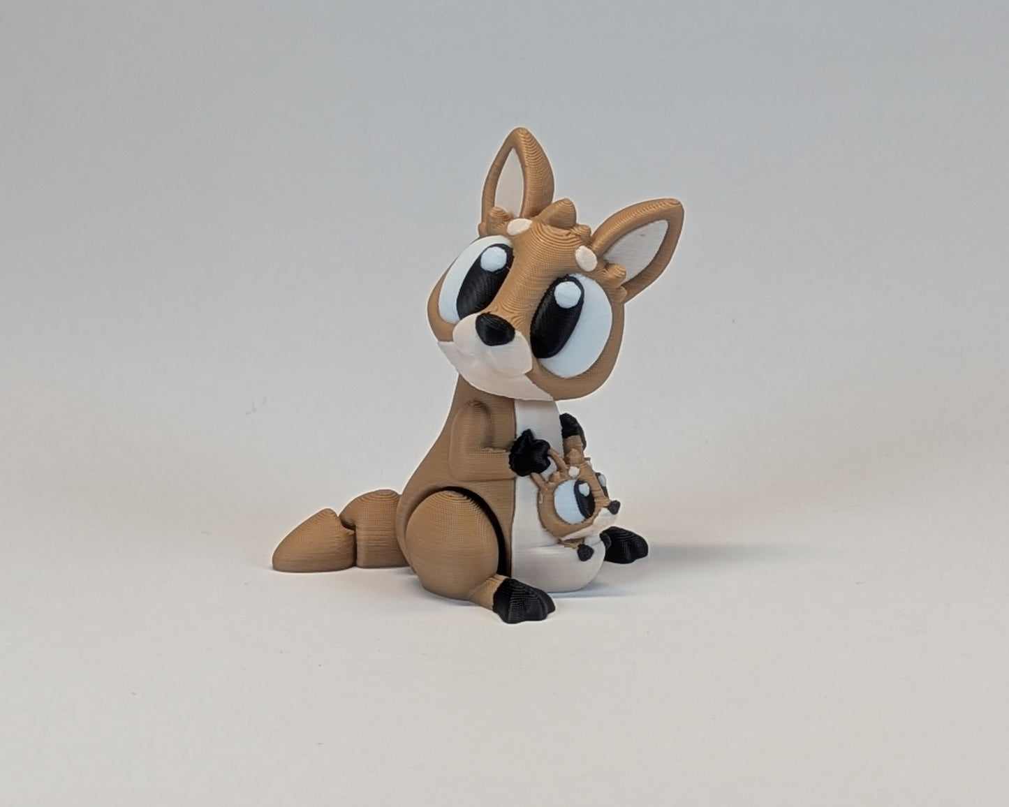 Kangaroo Facing Sideways with Joey in her pouch
