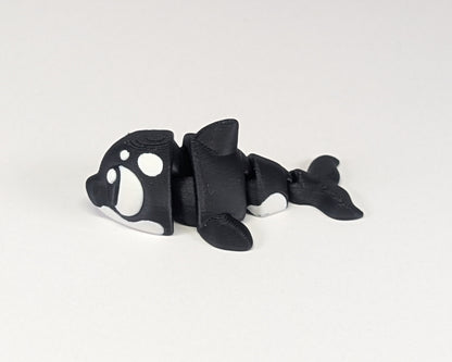 Killer Whale Cute Critter Side View Left