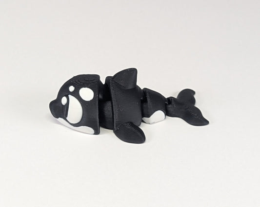 Killer Whale Cute Critter Side View Left