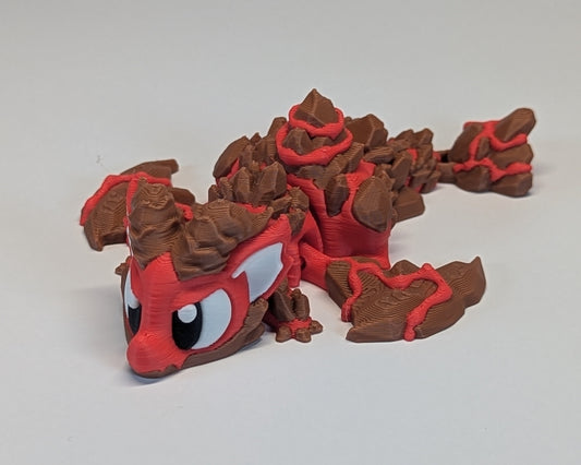 Lava Dragon Cute Critter Facing Left