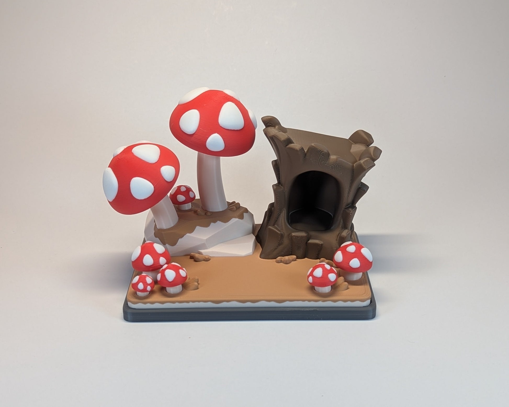 Mushroom Forest Tiny Habitat play place for Hedgehog cute critter