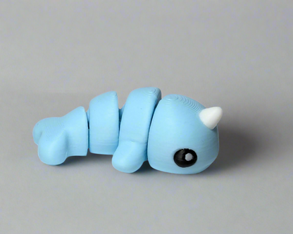 Narwal Jiggle Pets Mini Flexi Animal Facing Right