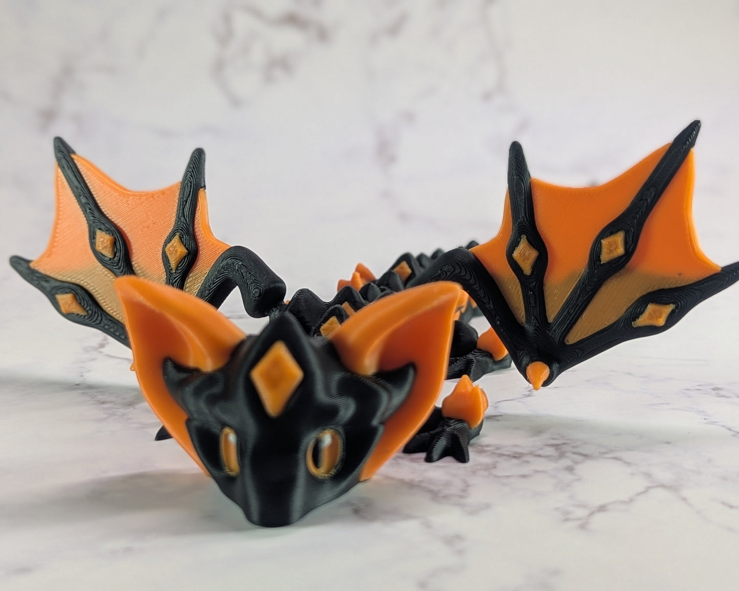 Nightstone Dragon In Black Orange Combo forward facing