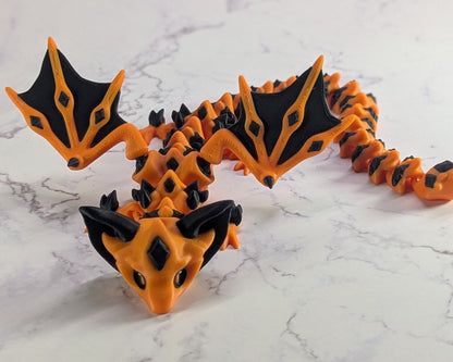 Nightstone Dragon In Orange Black Combo
