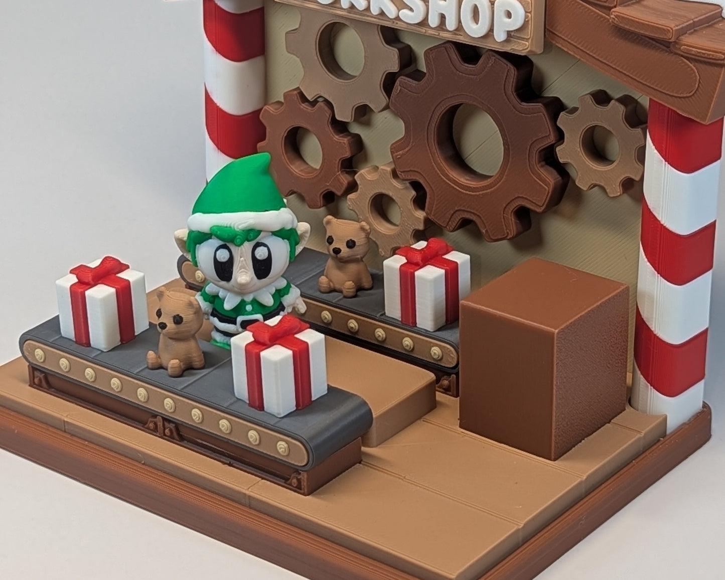 Santa's Workshop with Elf zoomed in right