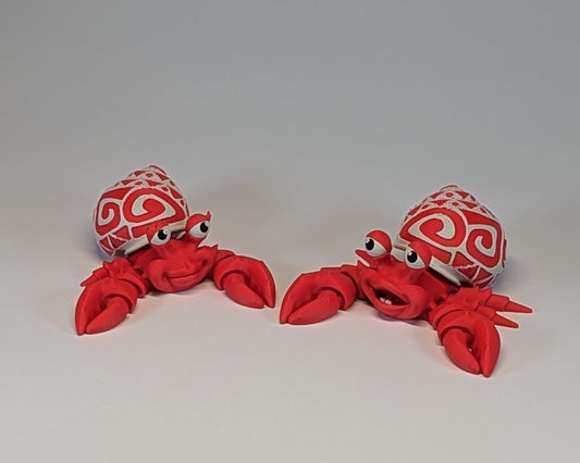 Tattooed Hermit Crab Pair Male and Female